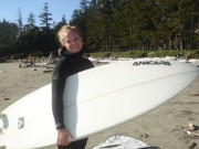 Surfing in Tofino