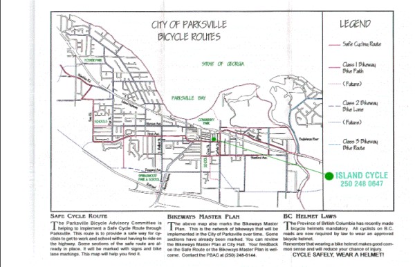 City of Parksville Bike Routes