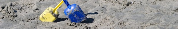 Sandcastle buliding is aways popular